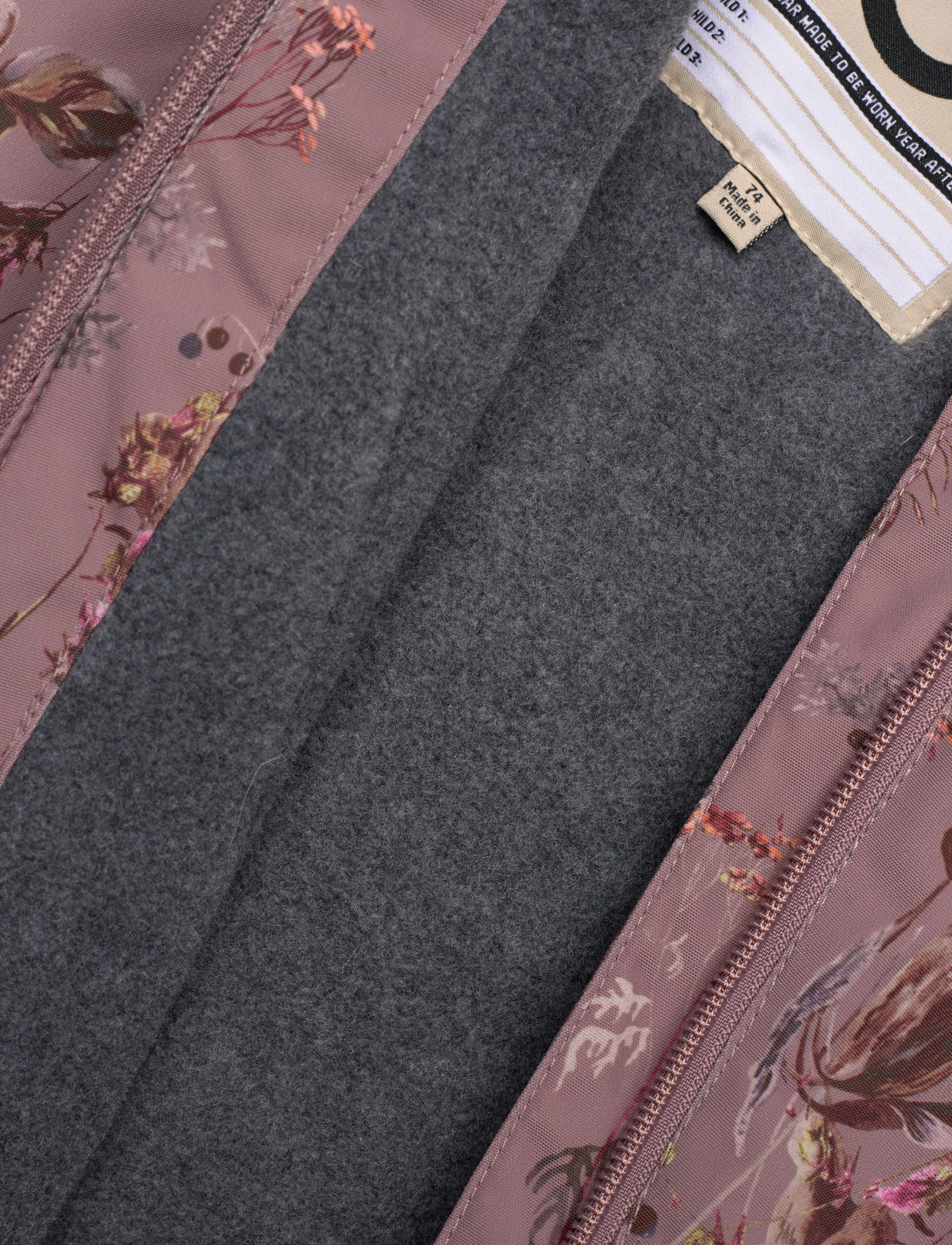 mikk-line - Polyester Baby Jacket - Aop - kurtki zimowe - twilight mauve - 4