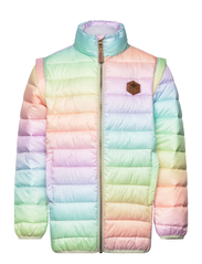 Nylon puffer 2 in 1 Jacket - COLORFUL