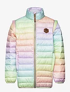 Nylon puffer 2 in 1 Jacket - COLORFUL