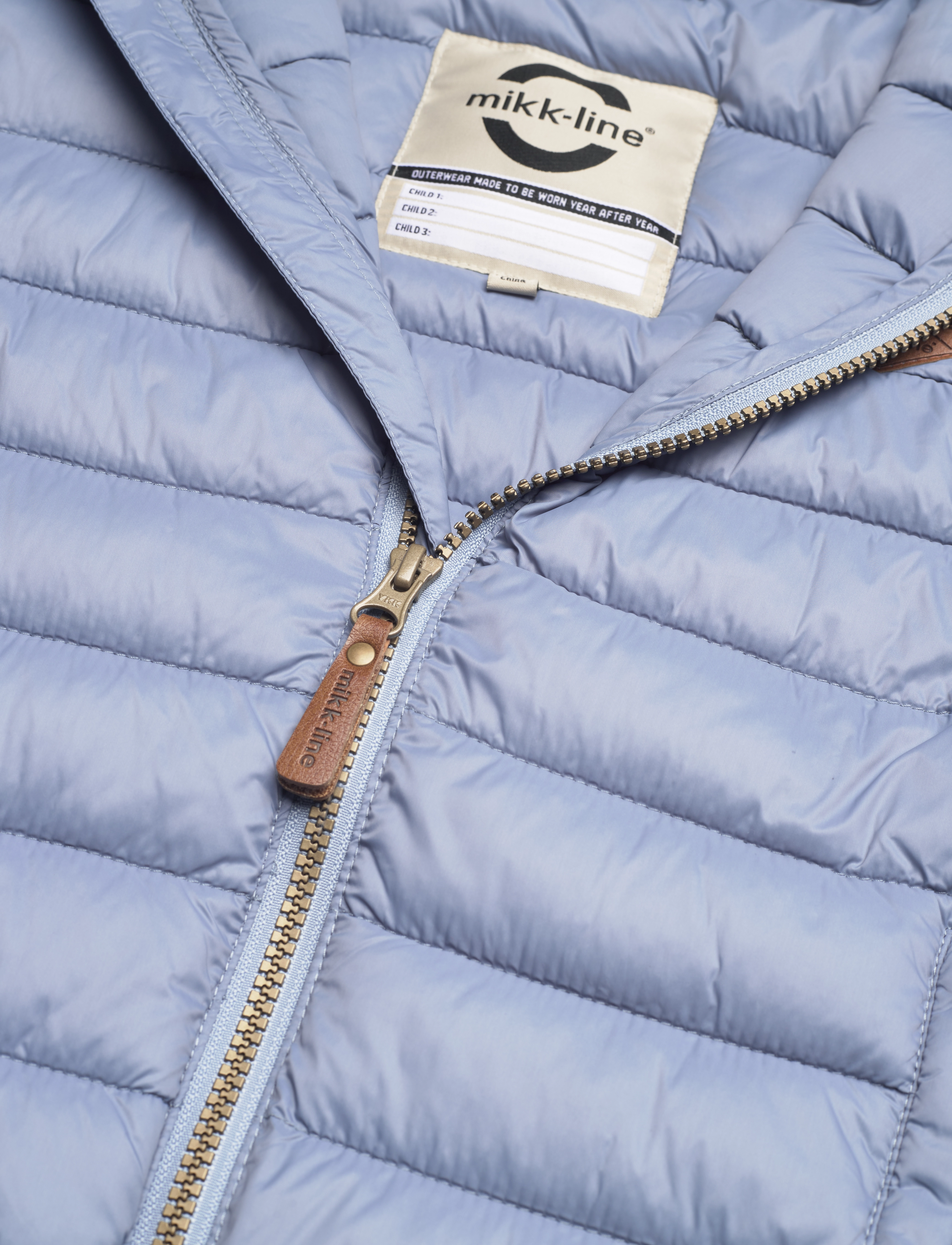 mikk-line - Nylon puffer 2 in 1 Jacket - faded denim - 5