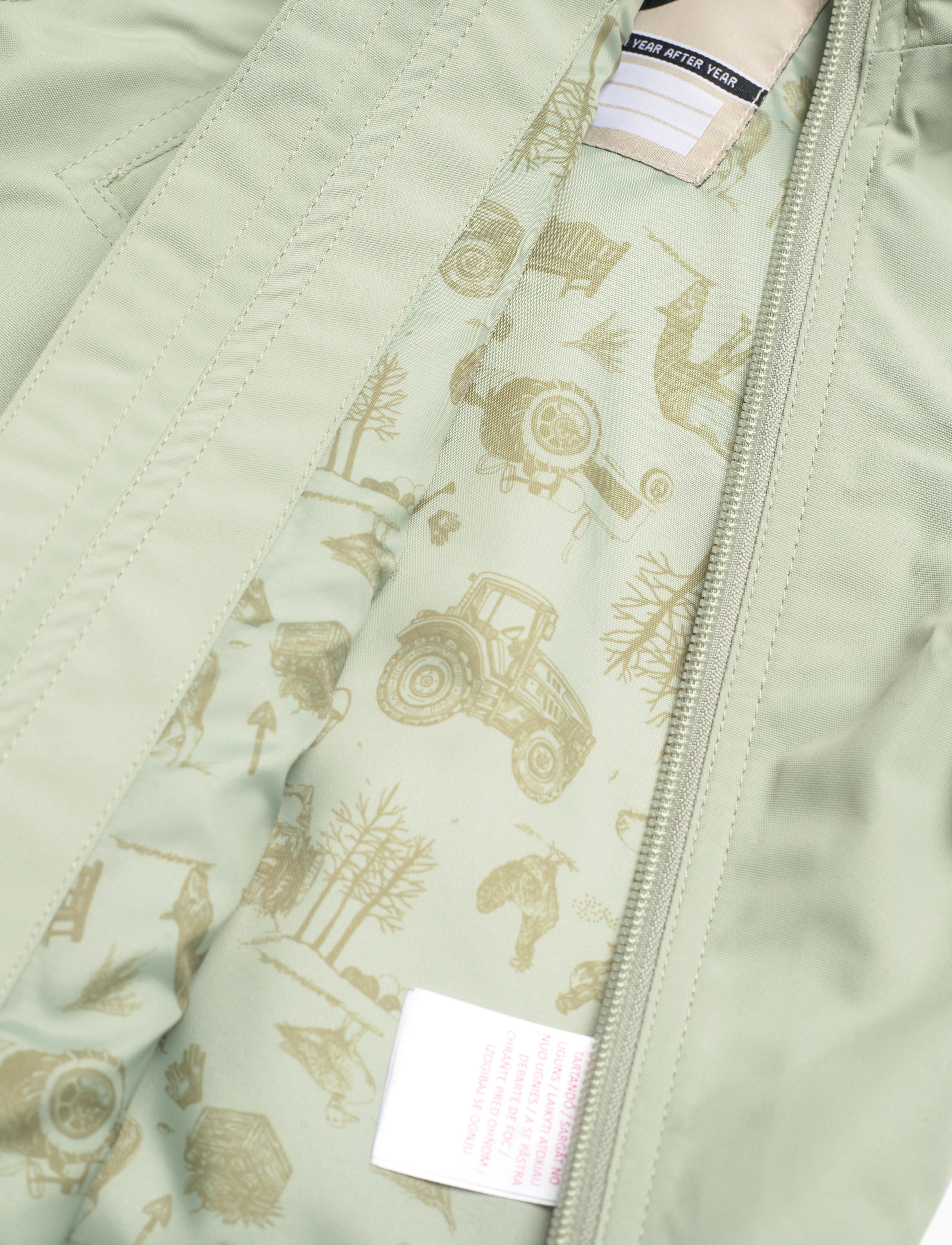 mikk-line - Polyester Baby Jacket, GRS - anoraks - desert sage - 4