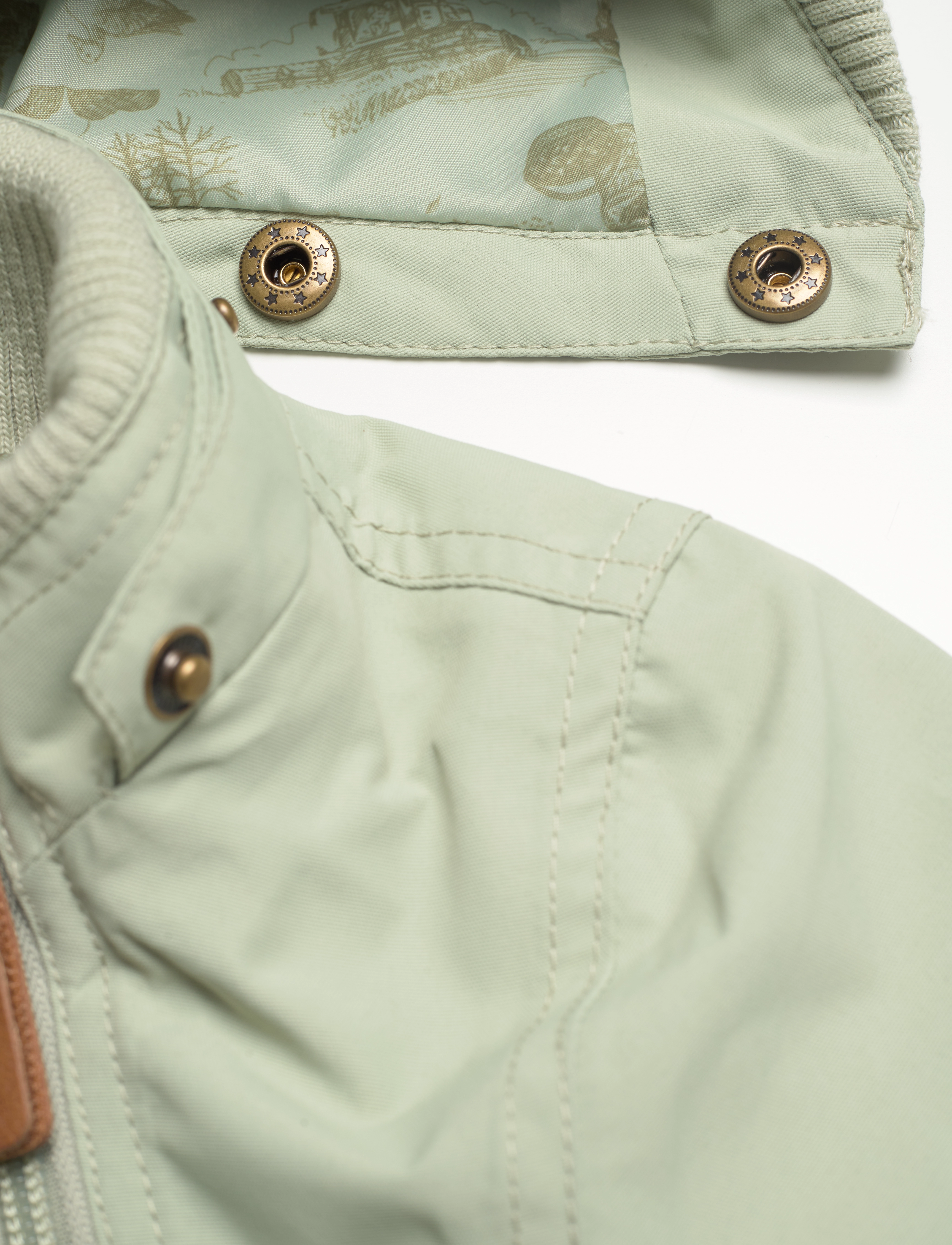 mikk-line - Polyester Baby Jacket, GRS - anoraks - desert sage - 5
