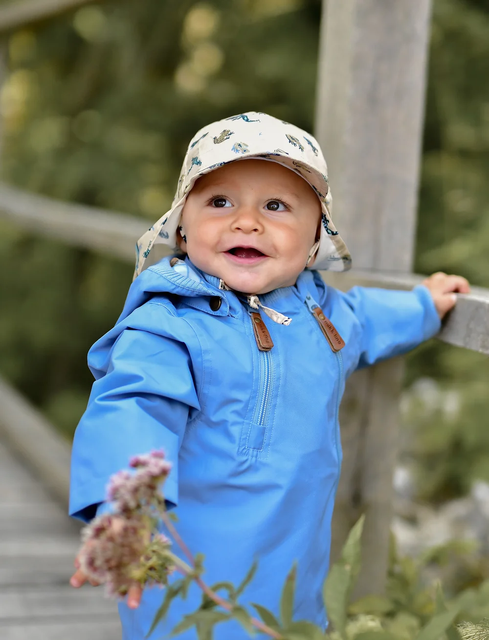 mikk-line - Polyester Baby Jacket - anoraks - faded denim - 0