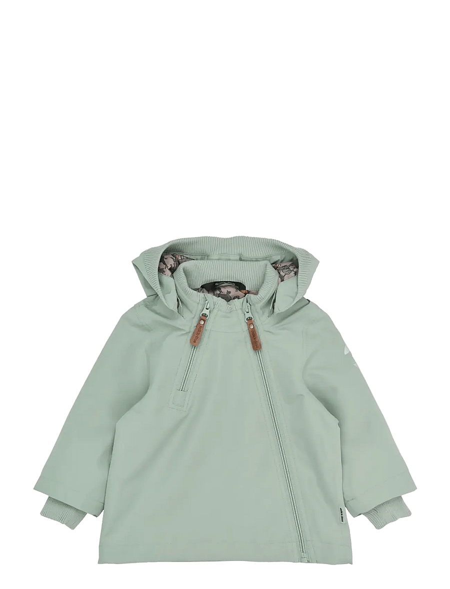 mikk-line - Polyester Baby Jacket, GRS - anorakker - green milieu - 1