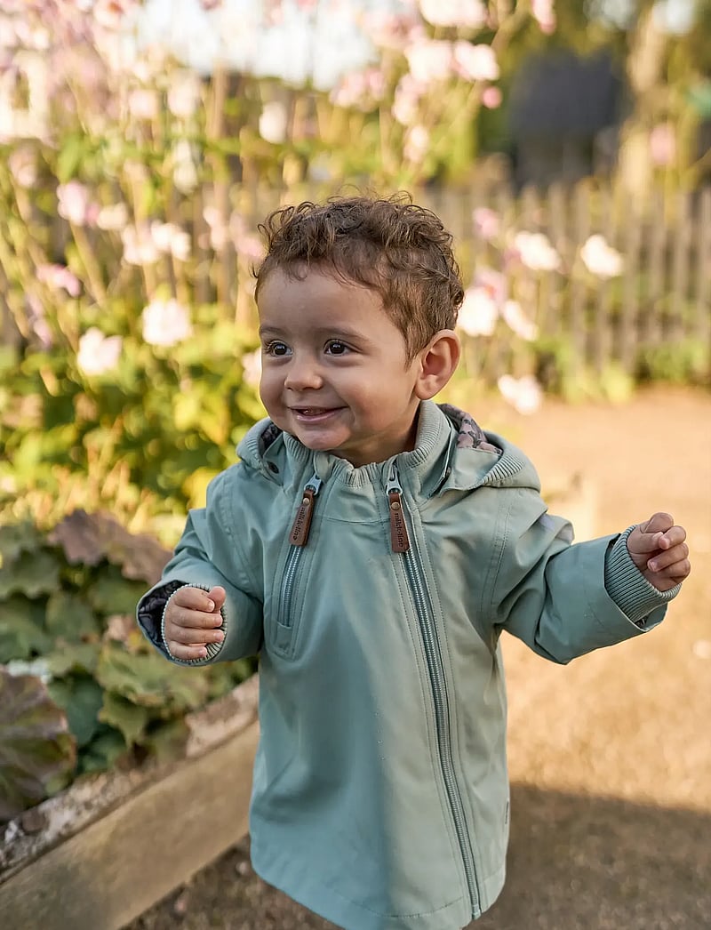 mikk-line - Polyester Baby Jacket, GRS - anorakid - green milieu - 0