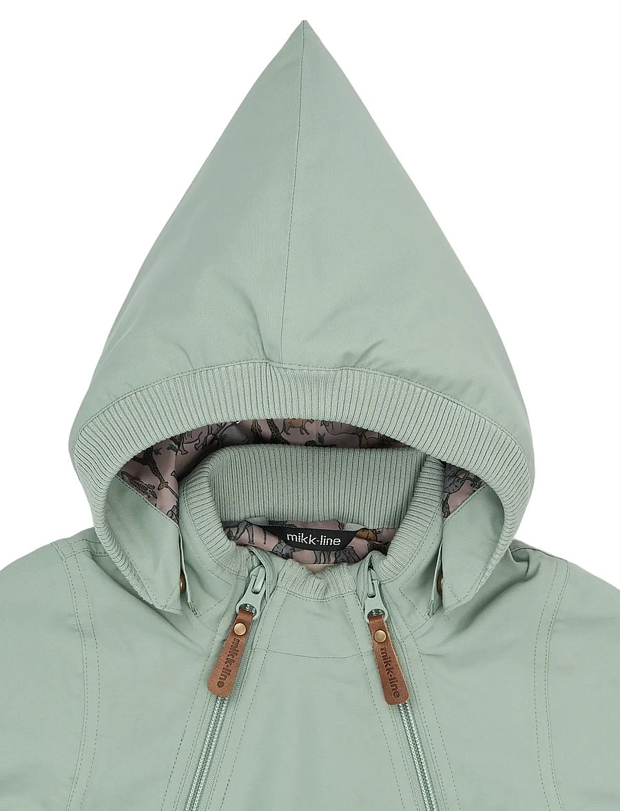 mikk-line - Polyester Baby Jacket, GRS - anorakker - green milieu - 5