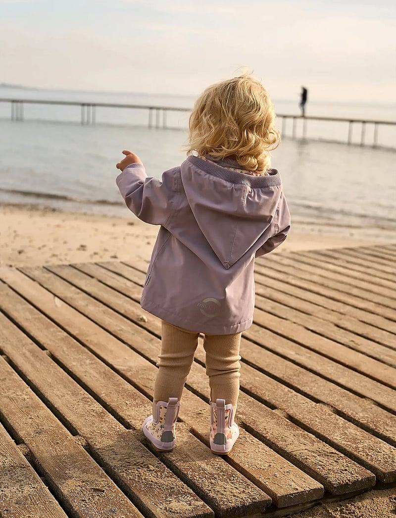 mikk-line - Polyester Baby Jacket, GRS - anoraks - lavender gray - 4