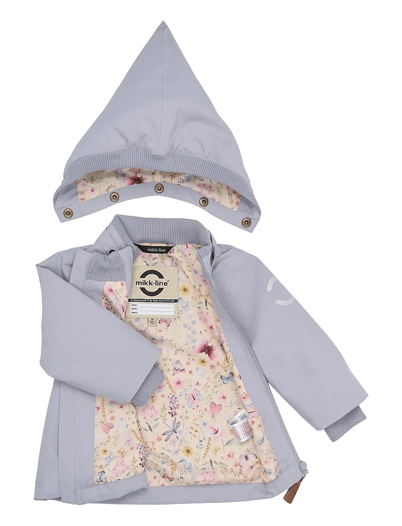 mikk-line - Polyester Baby Jacket, GRS - anoraks - lavender gray - 3