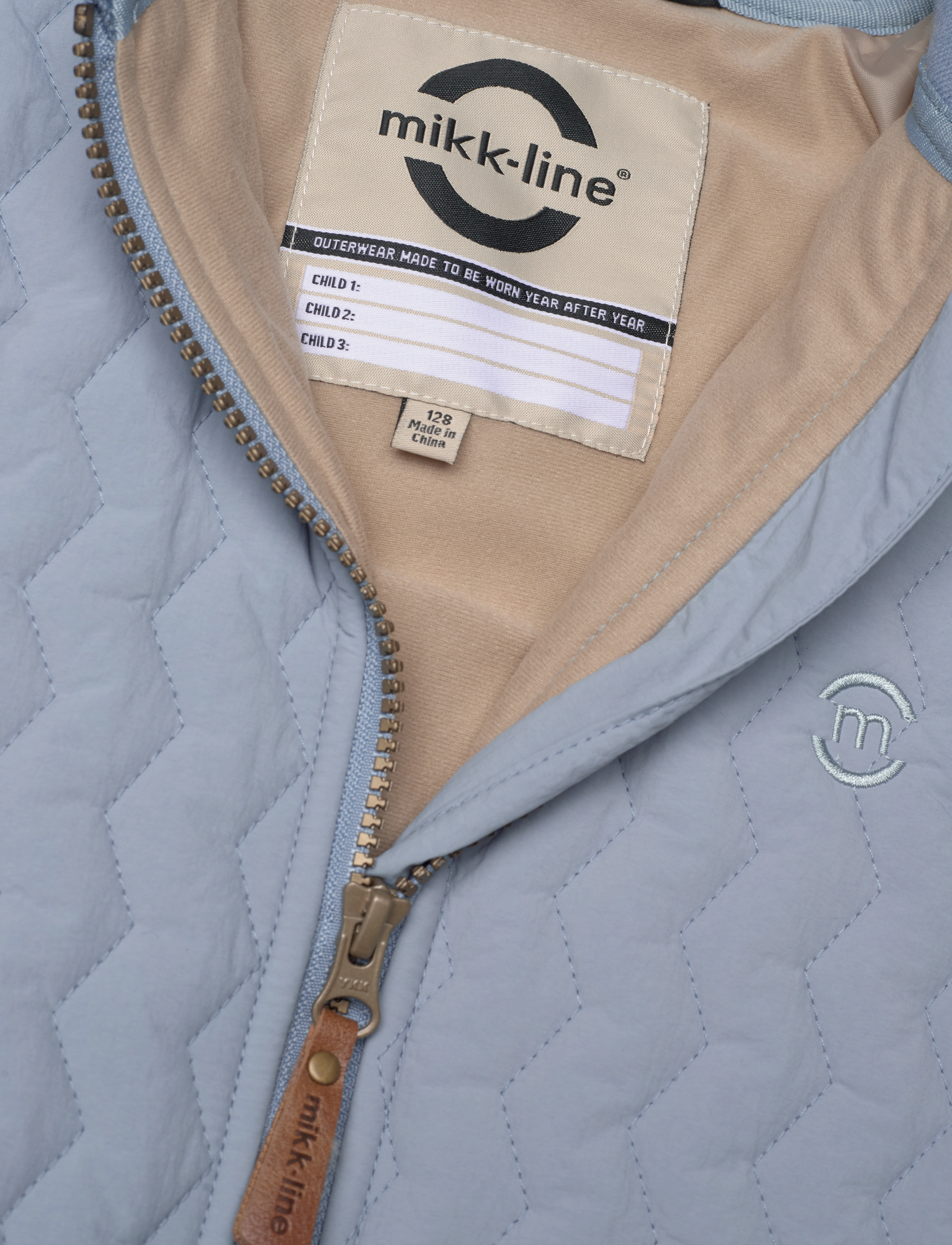 mikk-line - NYLON Boys parca - vårjackor - faded denim - 2