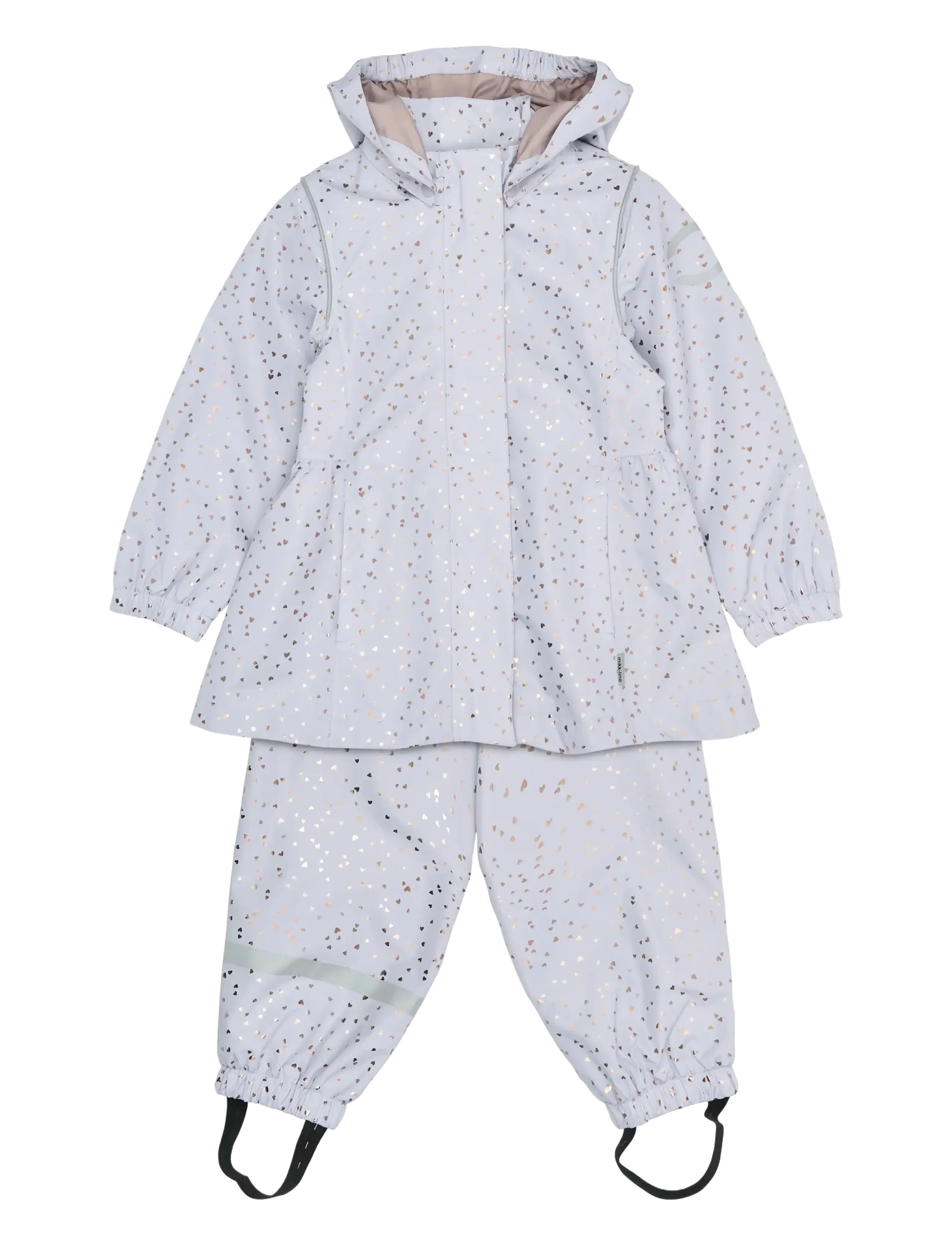 mikk-line Shell Set - Nyheder - HEART SPRINKLE FOIL AOP / purple