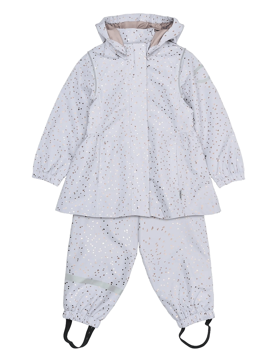 mikk-line - Shell Set - heart sprinkle foil aop - 1