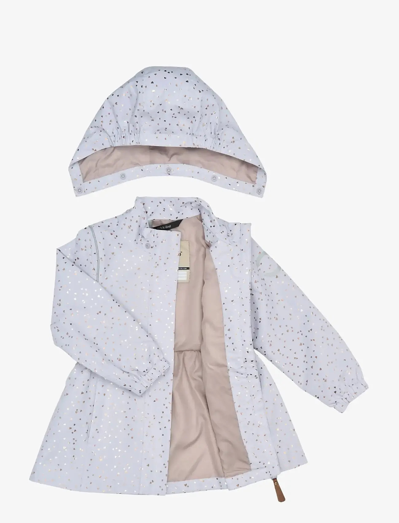 mikk-line - Shell Set - shell coveralls - heart sprinkle foil aop - 4