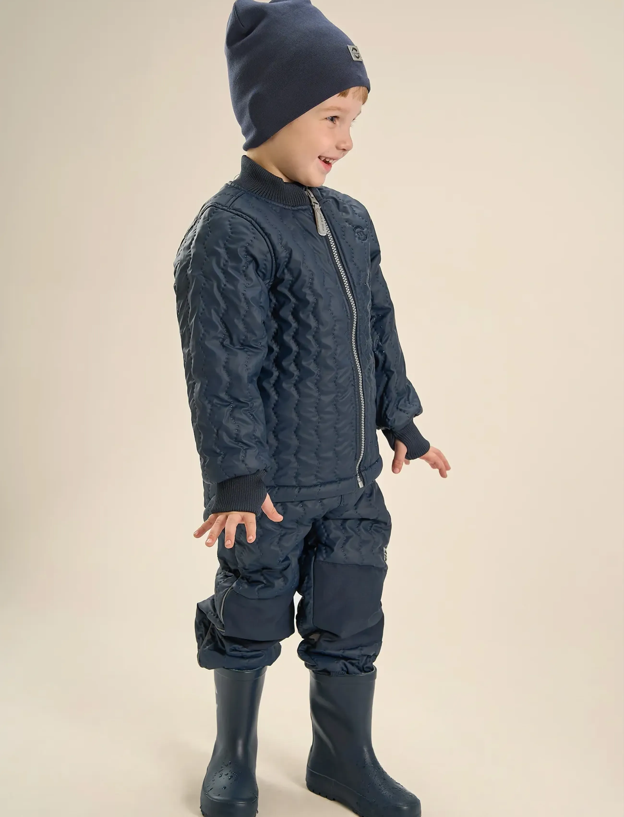 mikk-line Duvet Pants, 80, Thermo Oberbekleidung, Marineblau - Trousers, Kinder