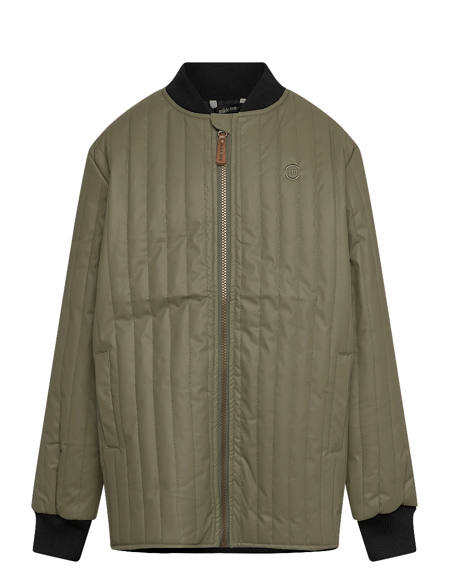 mikk-line - Duvet Boys Jacket - quiltede jakker - dusty olive - 1
