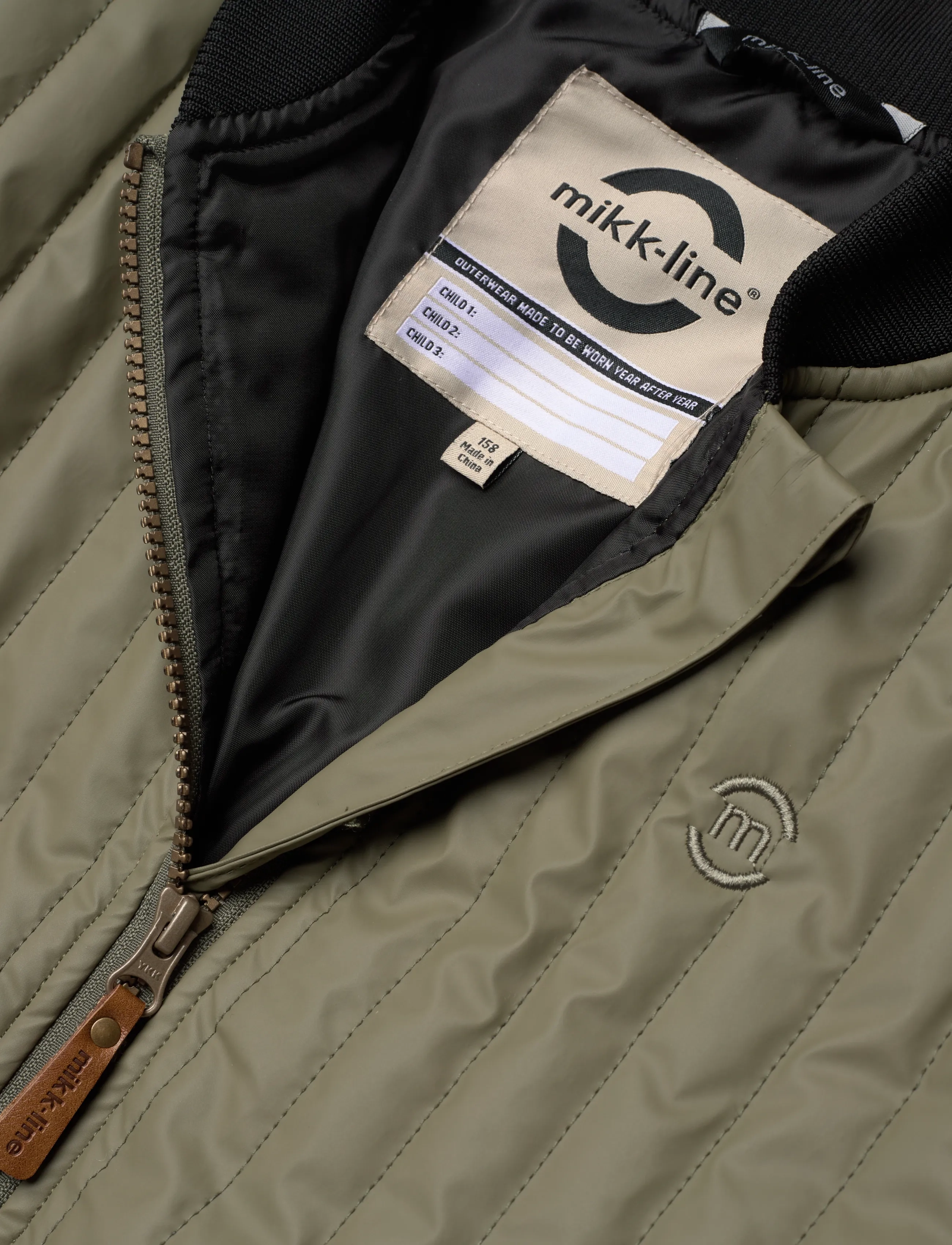 mikk-line - Duvet Boys Jacket - herfstjassen - dusty olive - 4