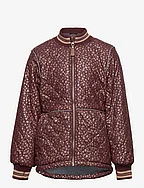 Duvet Jacket Glitter w Fleece - DECADENT CHOCOLATE