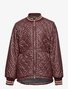 Duvet Jacket Glitter w Fleece, mikk-line