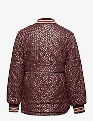 mikk-line - Duvet Jacket Glitter w Fleece - quilted jackets - decadent chocolate - 1