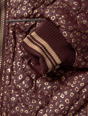 mikk-line - Duvet Jacket Glitter w Fleece - tepitud jakid - decadent chocolate - 3