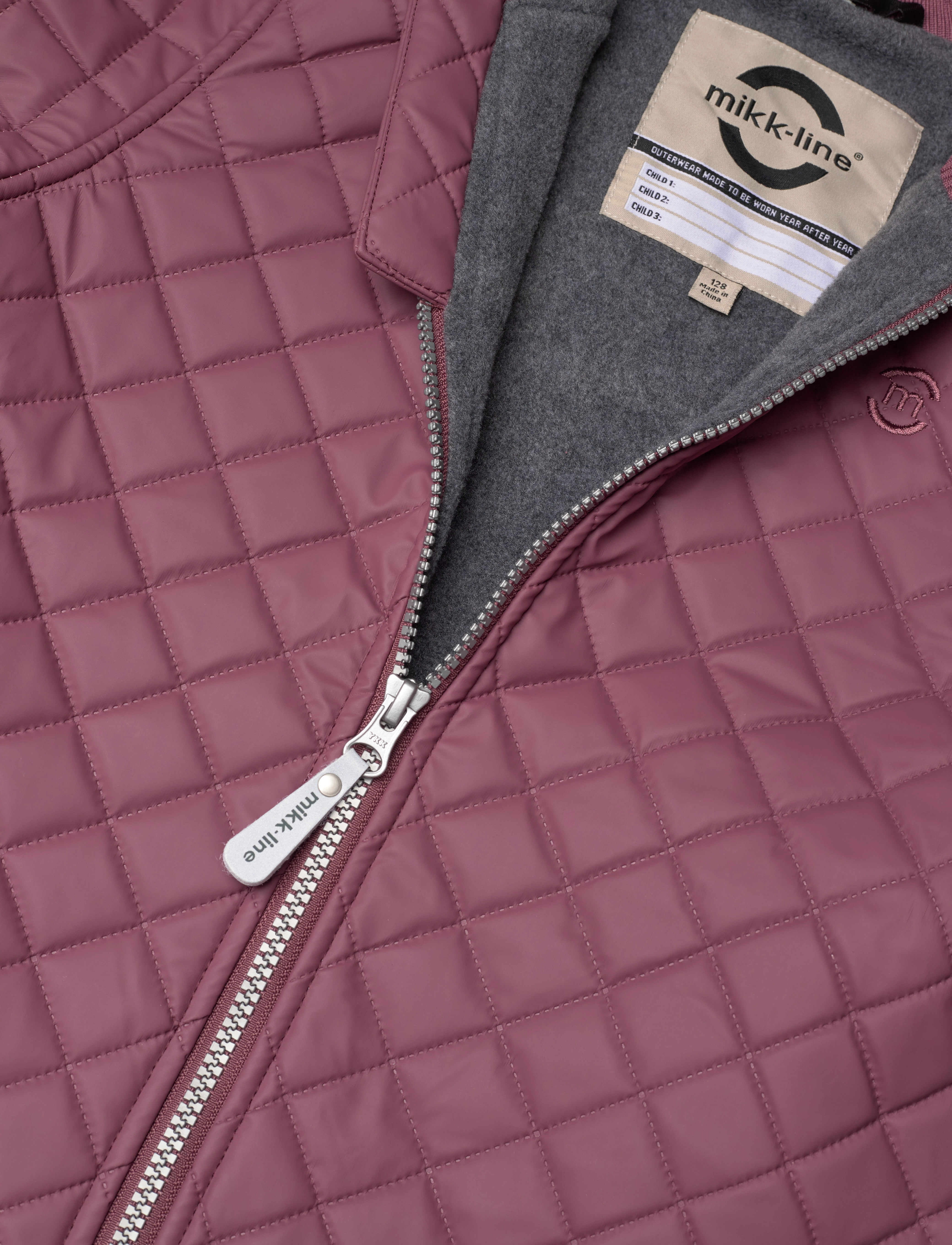 mikk-line - Duvet Set w. Fleece - rose brown - 4
