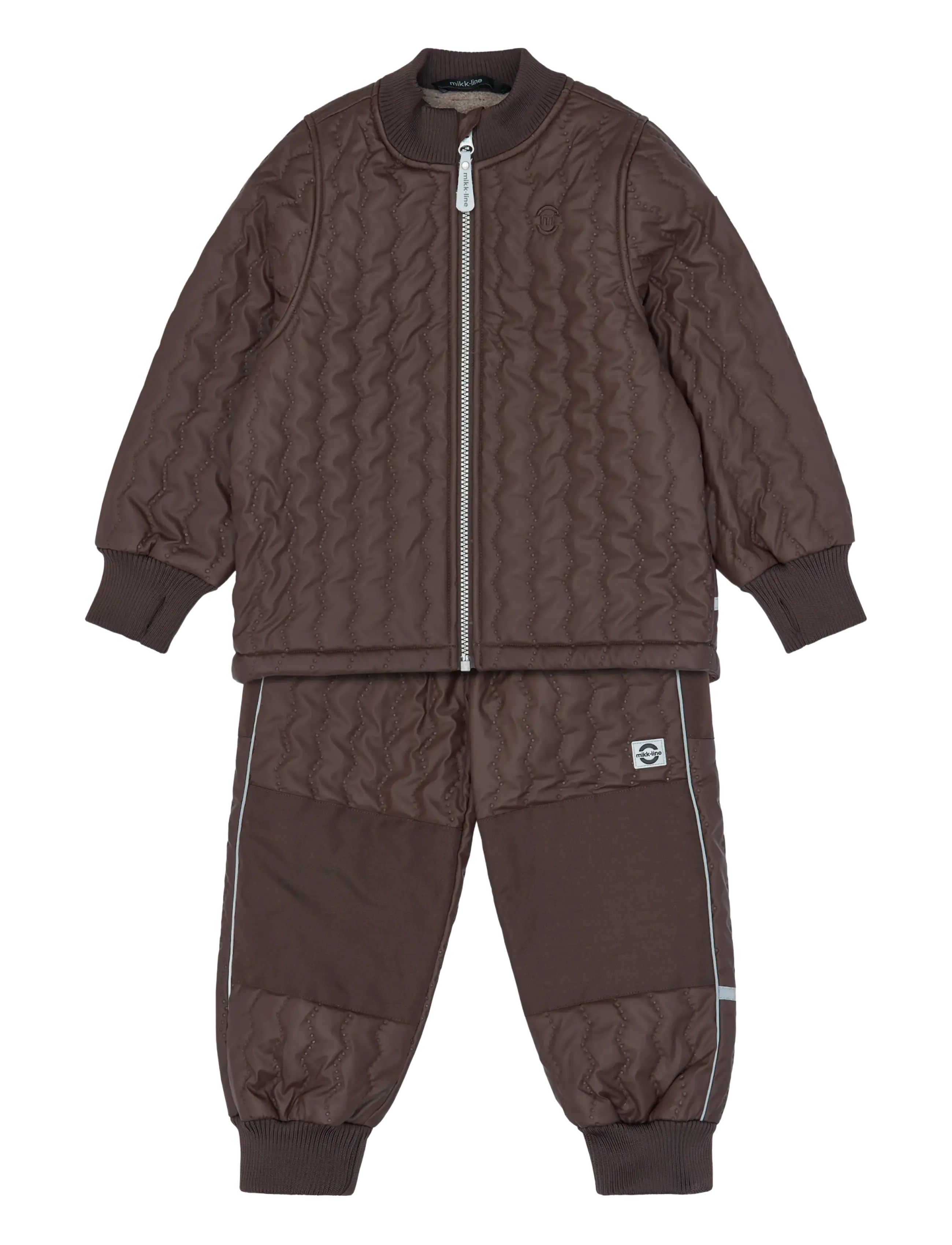 mikk-line Duvet Set w. Fleece - Kids 98-134 - COFFEE BEAN / brown