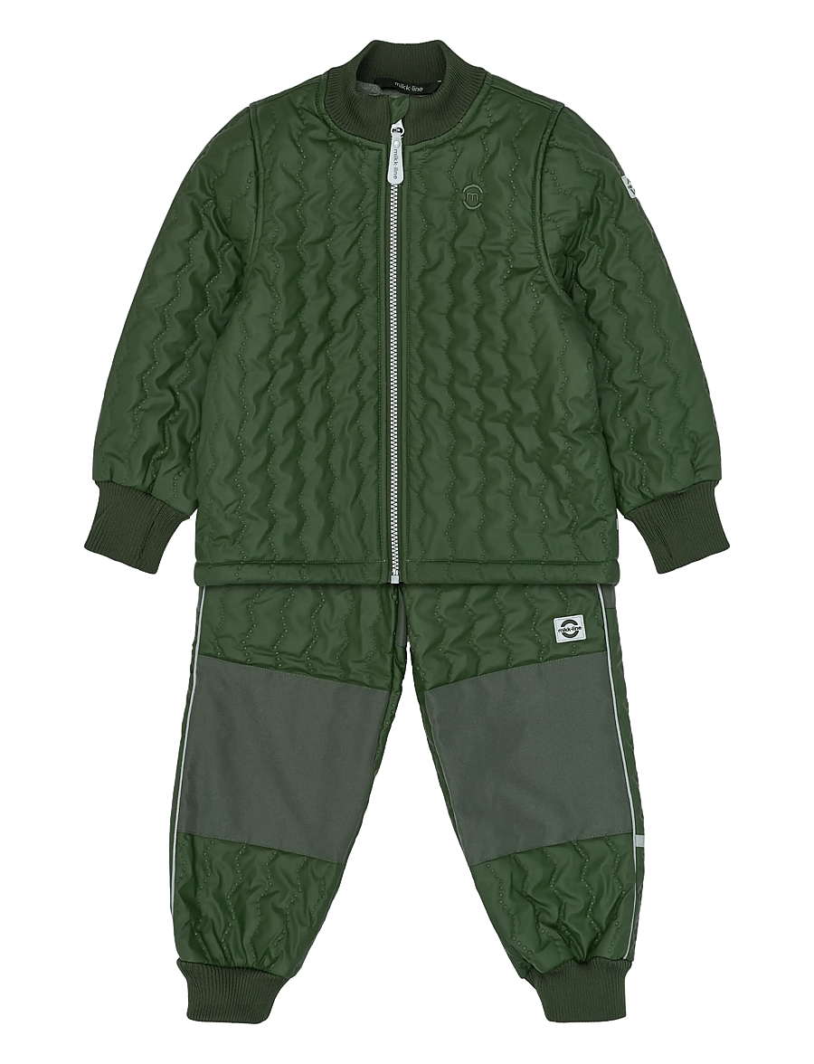 mikk-line - Duvet Set w. Fleece - sportanzüge - kombu green - 0