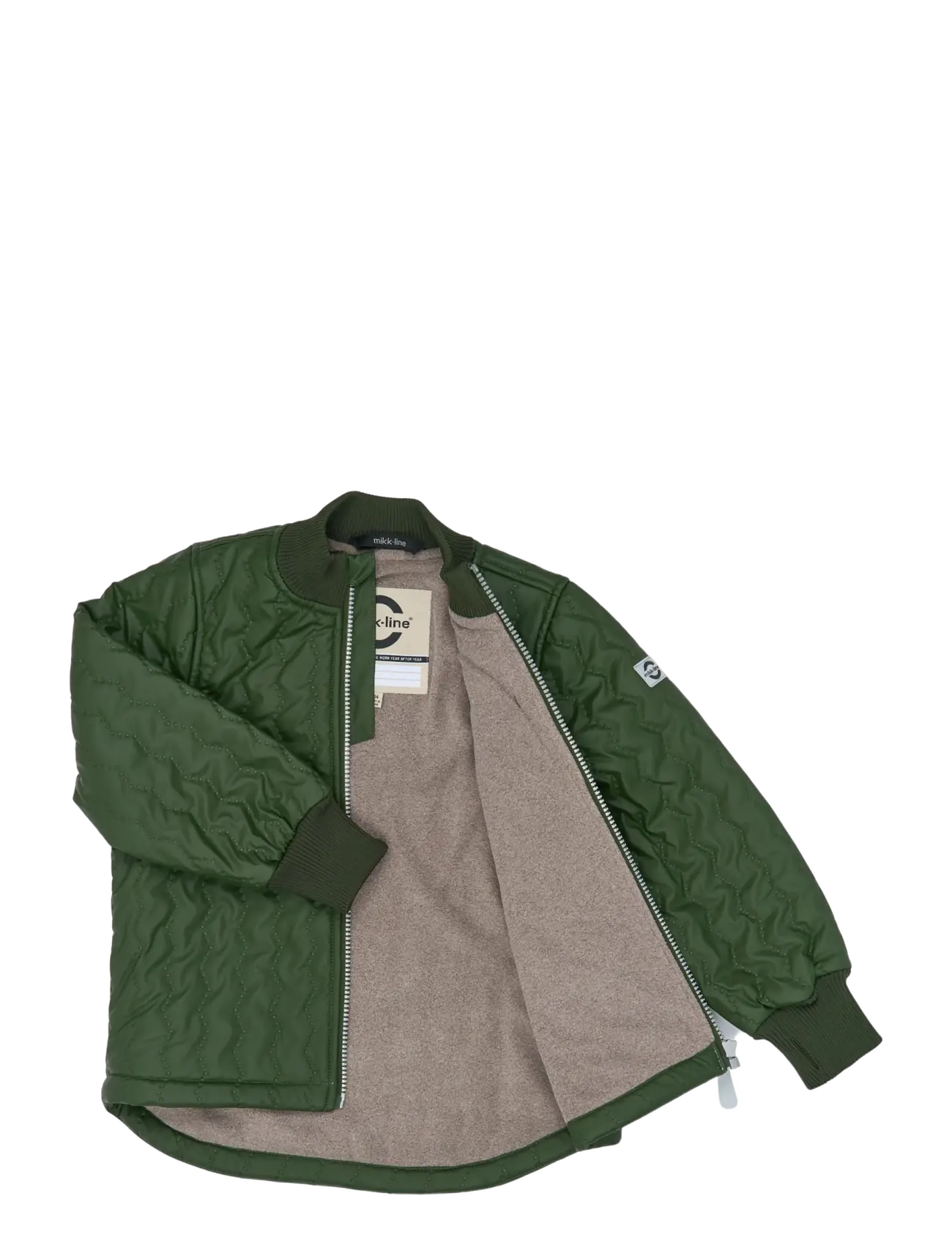 mikk-line - Duvet Set w. Fleece - tracksuits - kombu green - 3
