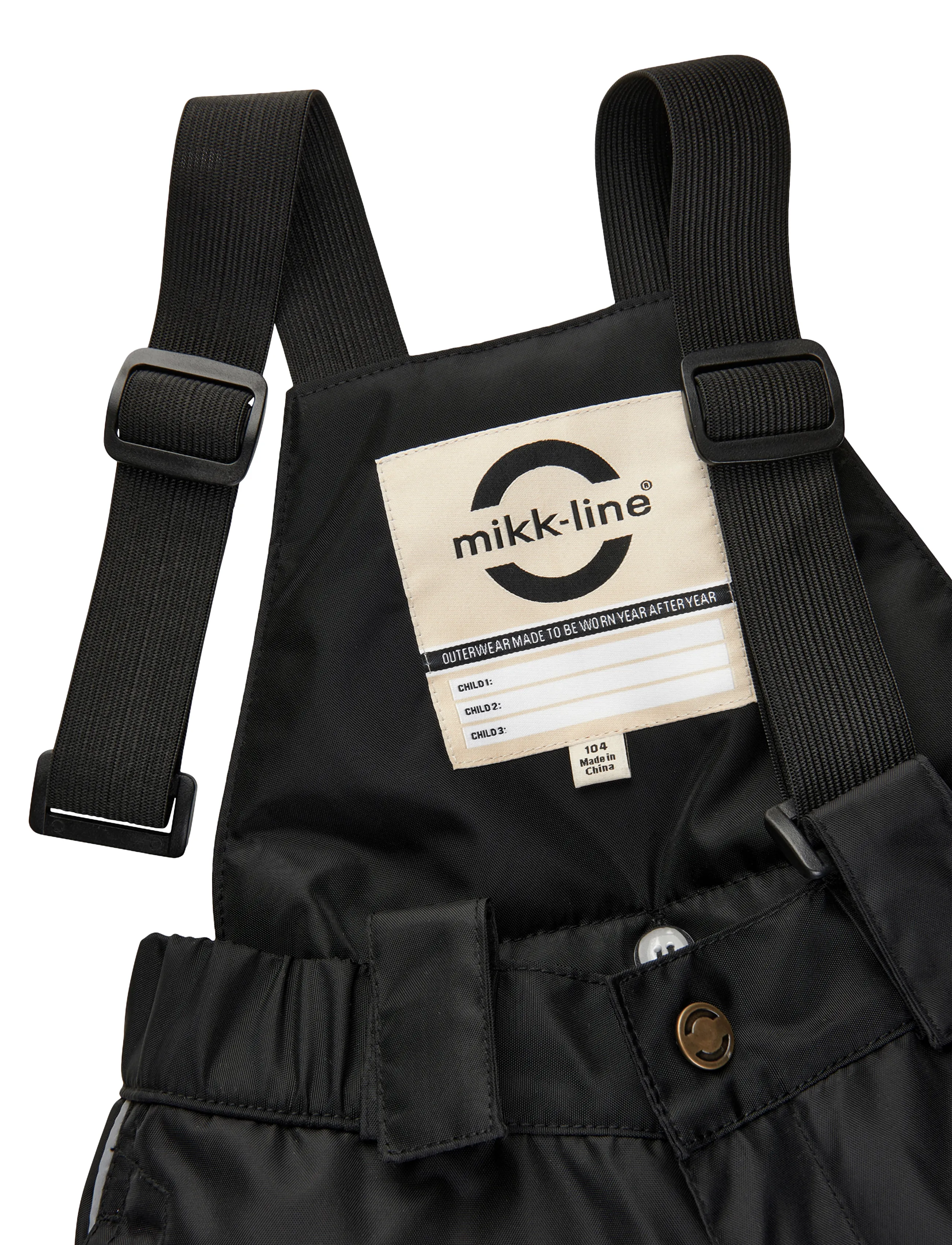 mikk-line - Uni Snow Pants - vinterbukser - black - 2