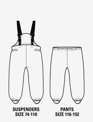mikk-line - PU Rain Pants / Susp 104 - bikses - black - 2
