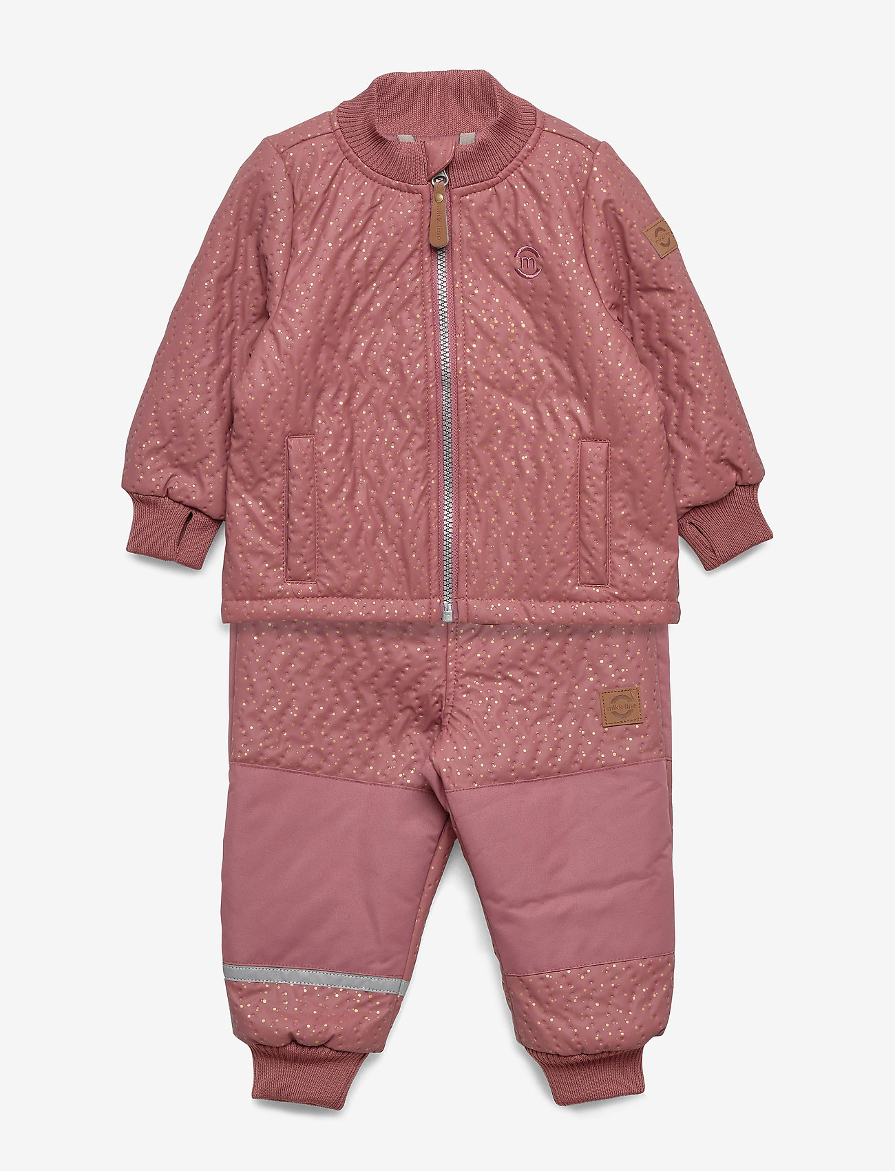 Mikk-Line - Duvet Girls Set w. Print - rose brown - 0