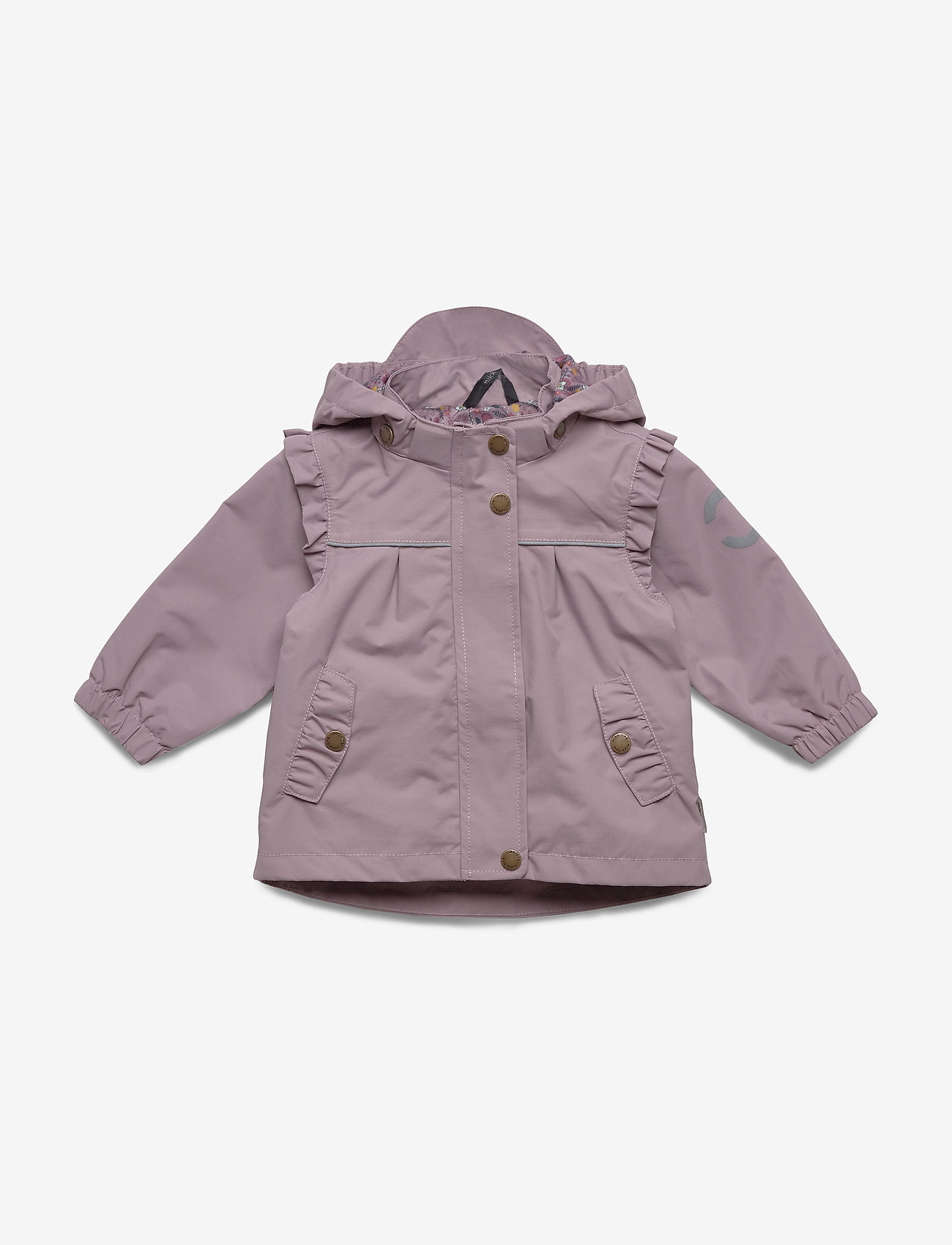 Mikk-Line - Nylon Baby Girls Jacket - elderberry - 0