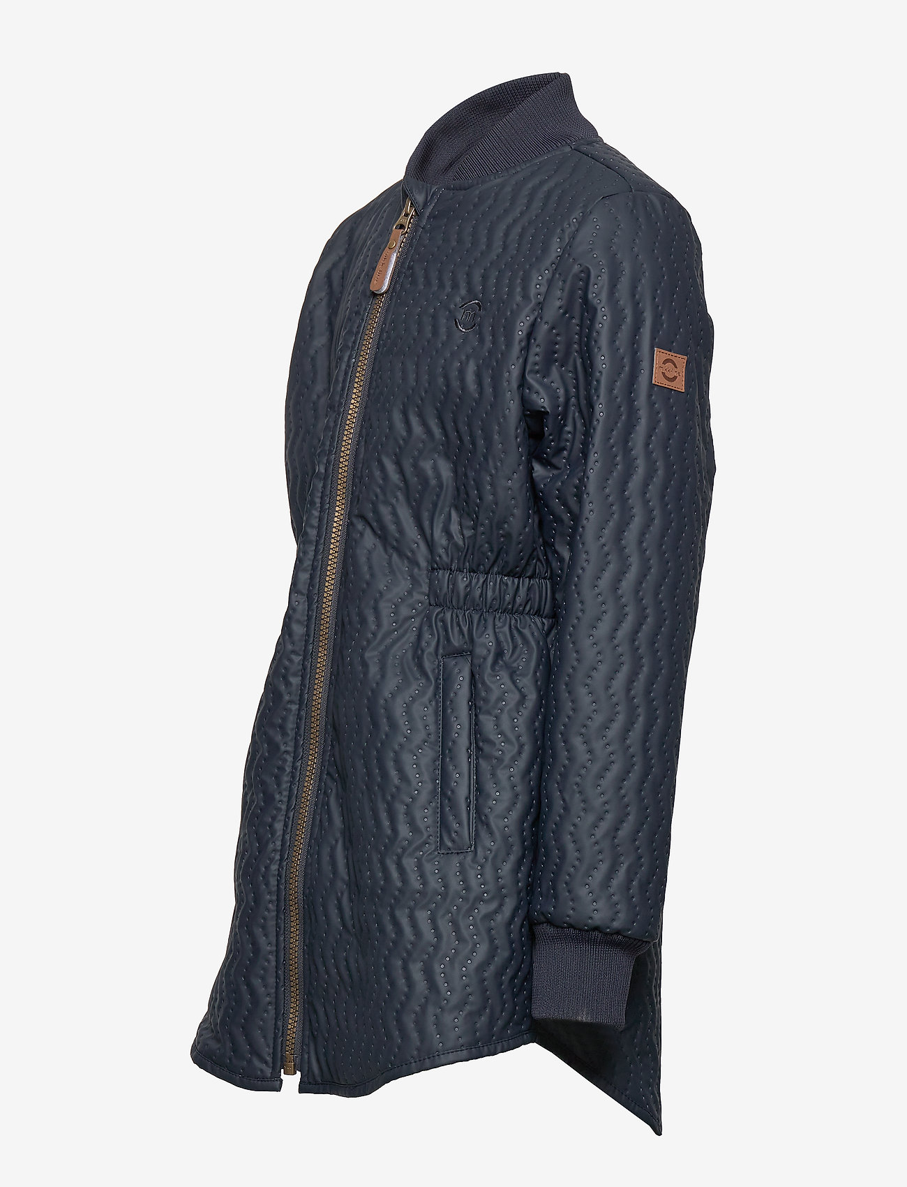 Mikk-Line - Duvet Girls Coat w. Printed Lining - blue nights - 2