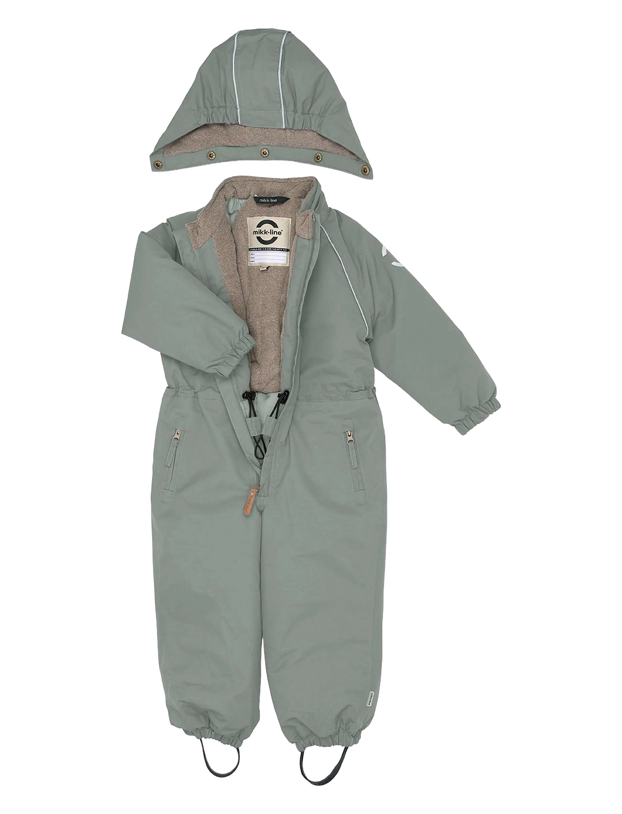 mikk-line - Nylon Junior Suit - Solid - schneeanzug - sedona sage - 2