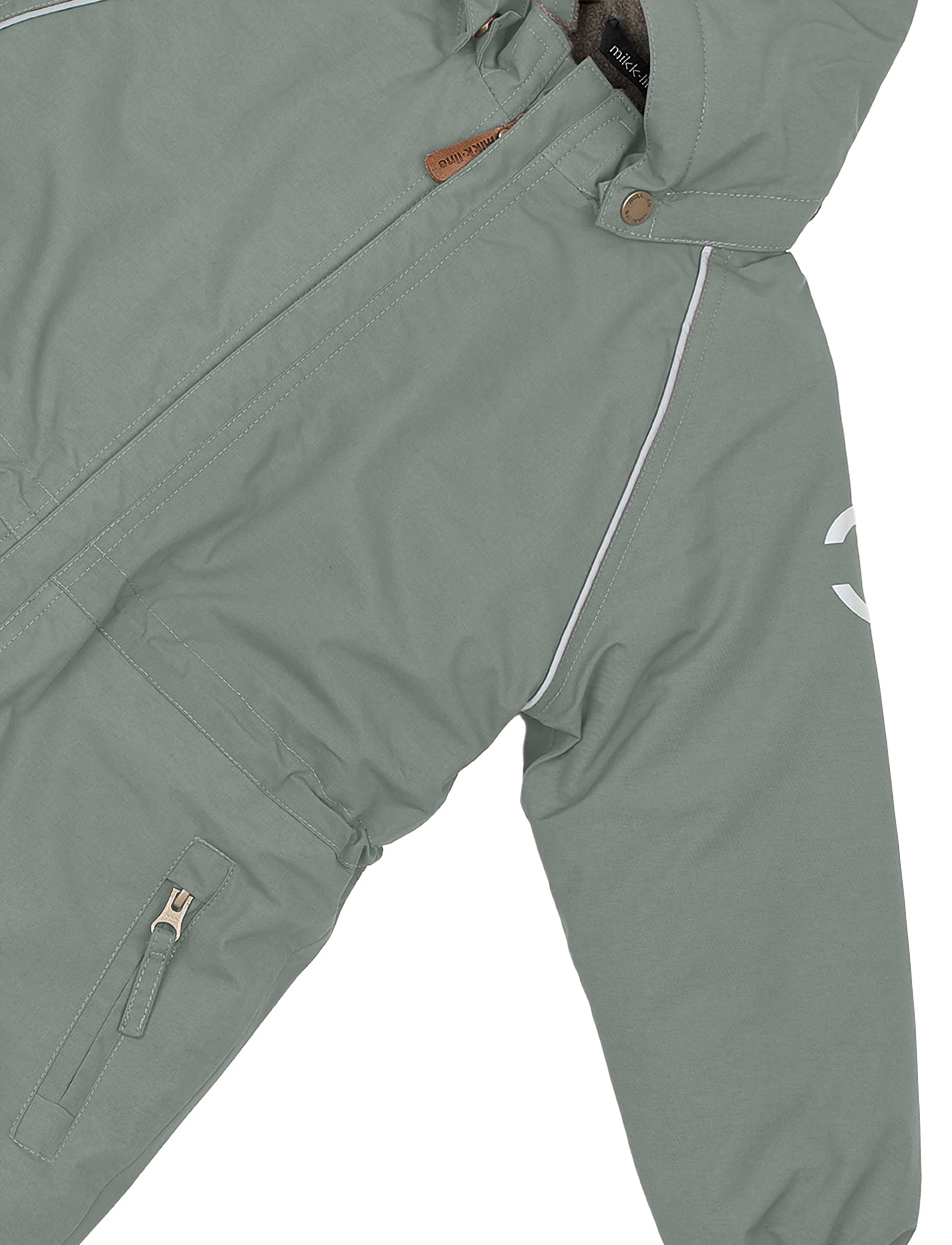 mikk-line - Nylon Junior Suit - Solid - schneeanzug - sedona sage - 4