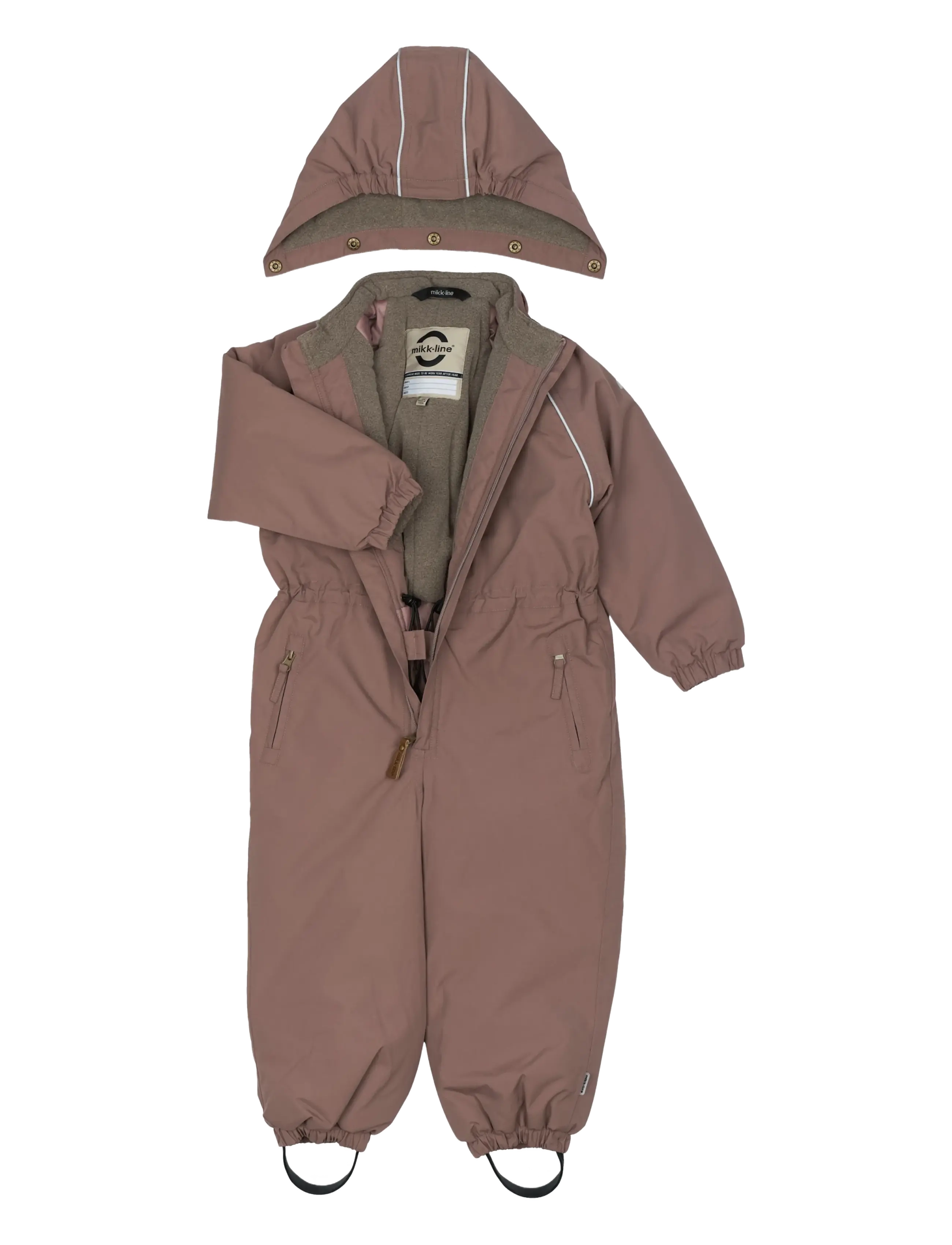 mikk-line - Nylon Junior Suit - Solid - schneeanzug - twilight mauve - 2