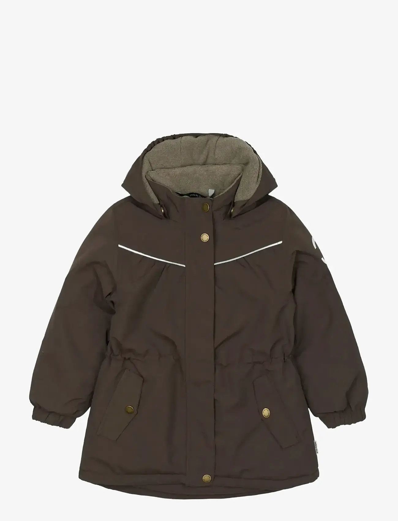 mikk-line Nylon Girls Jacket - Solid - Winter clothing - RAISIN / brown