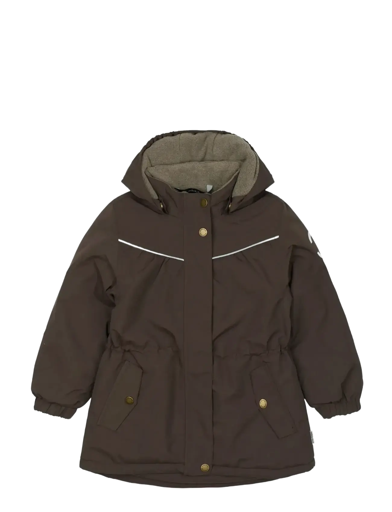 mikk-line Nylon Girls Jacket - Solid - Vinterjakker - RAISIN / brown