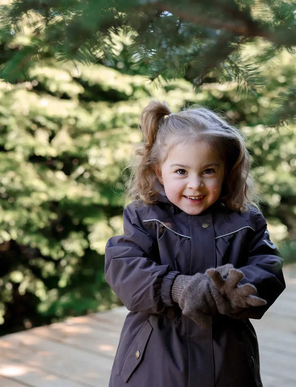 mikk-line - Nylon Girls Jacket - Solid - skijacken - raisin - 4