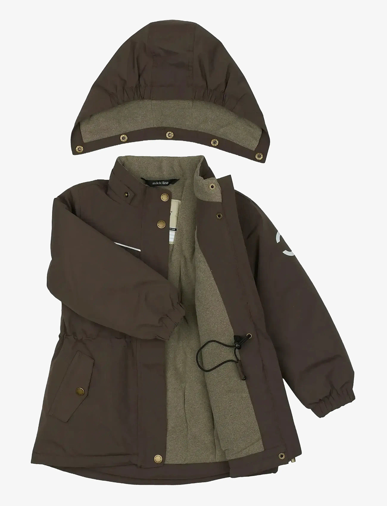 mikk-line - Nylon Girls Jacket - Solid - skijakker - raisin - 3