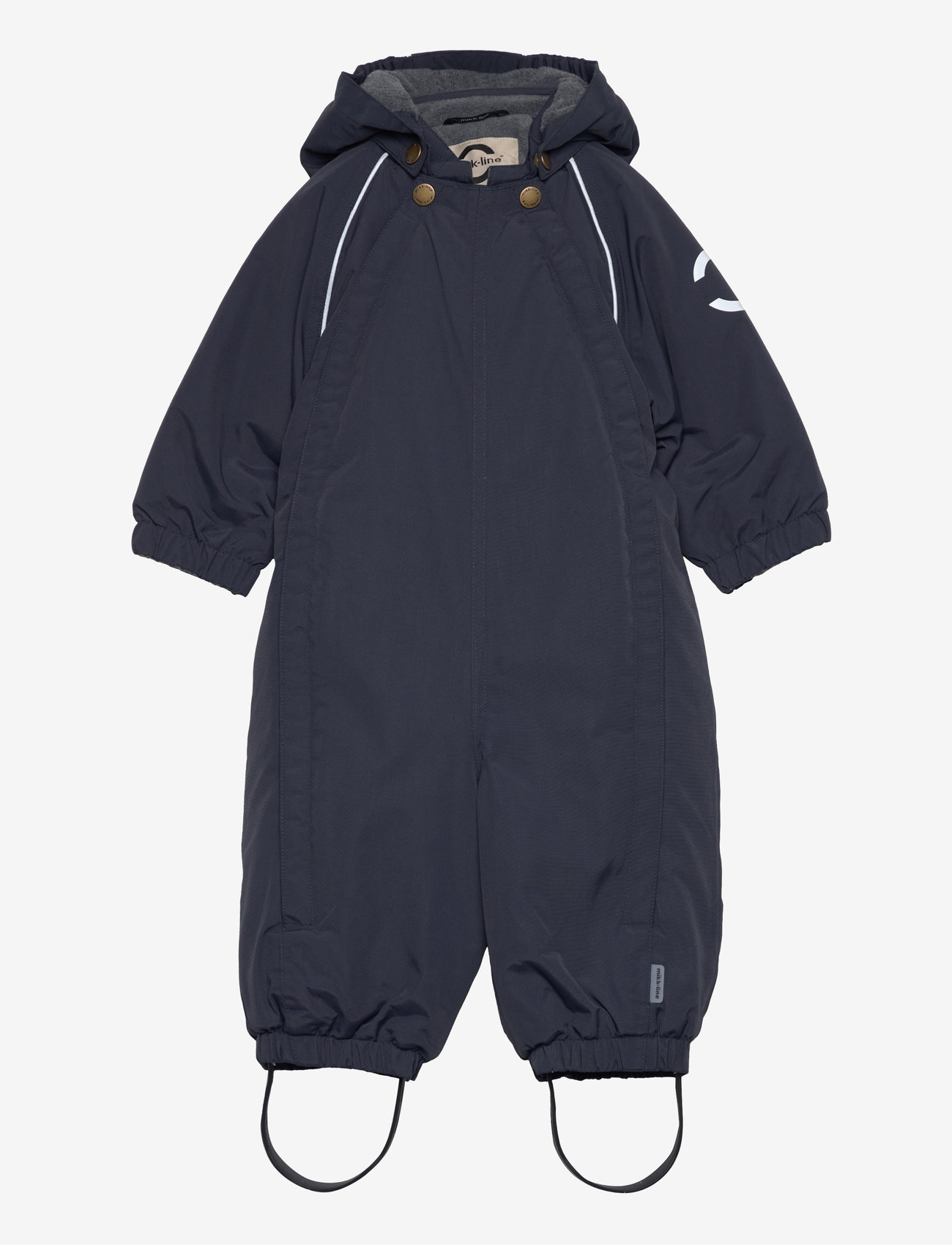 mikk-line - Nylon Baby Suit - Solid - snowsuit - blue nights - 1