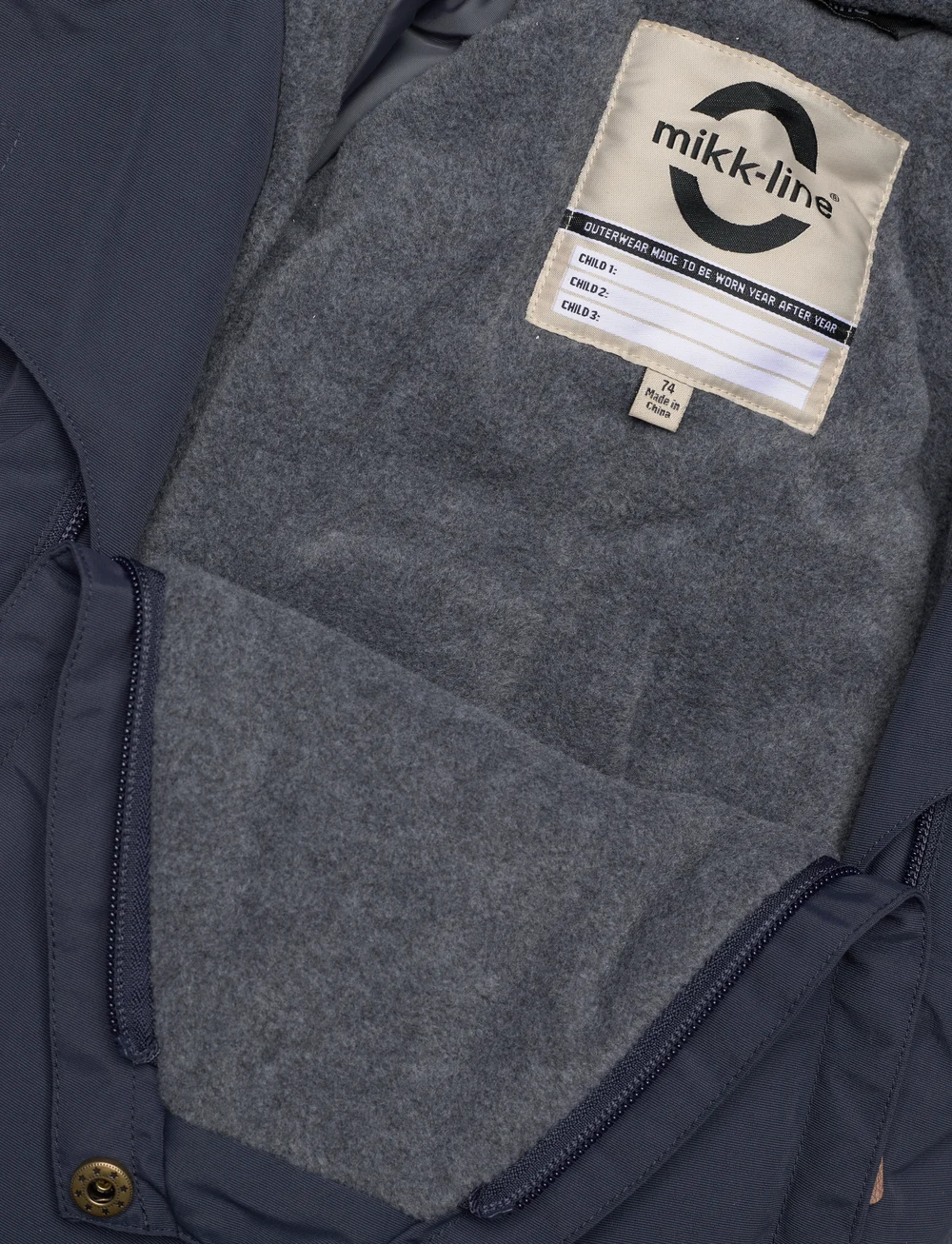 mikk-line - Nylon Baby Suit - Solid - talvekombinesoon - blue nights - 3