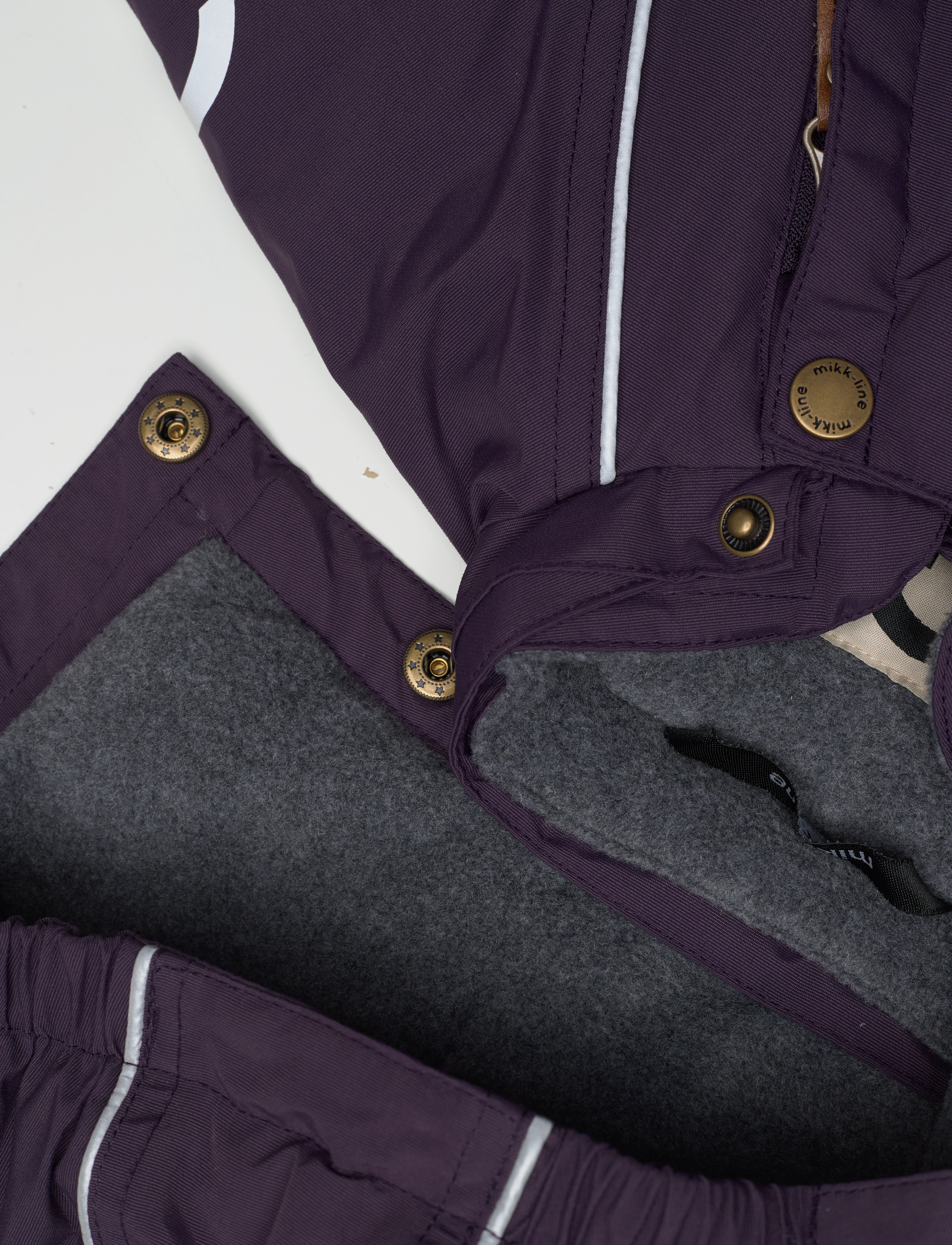 mikk-line - Nylon Baby Suit - Solid - overtøj - nightshade - 5