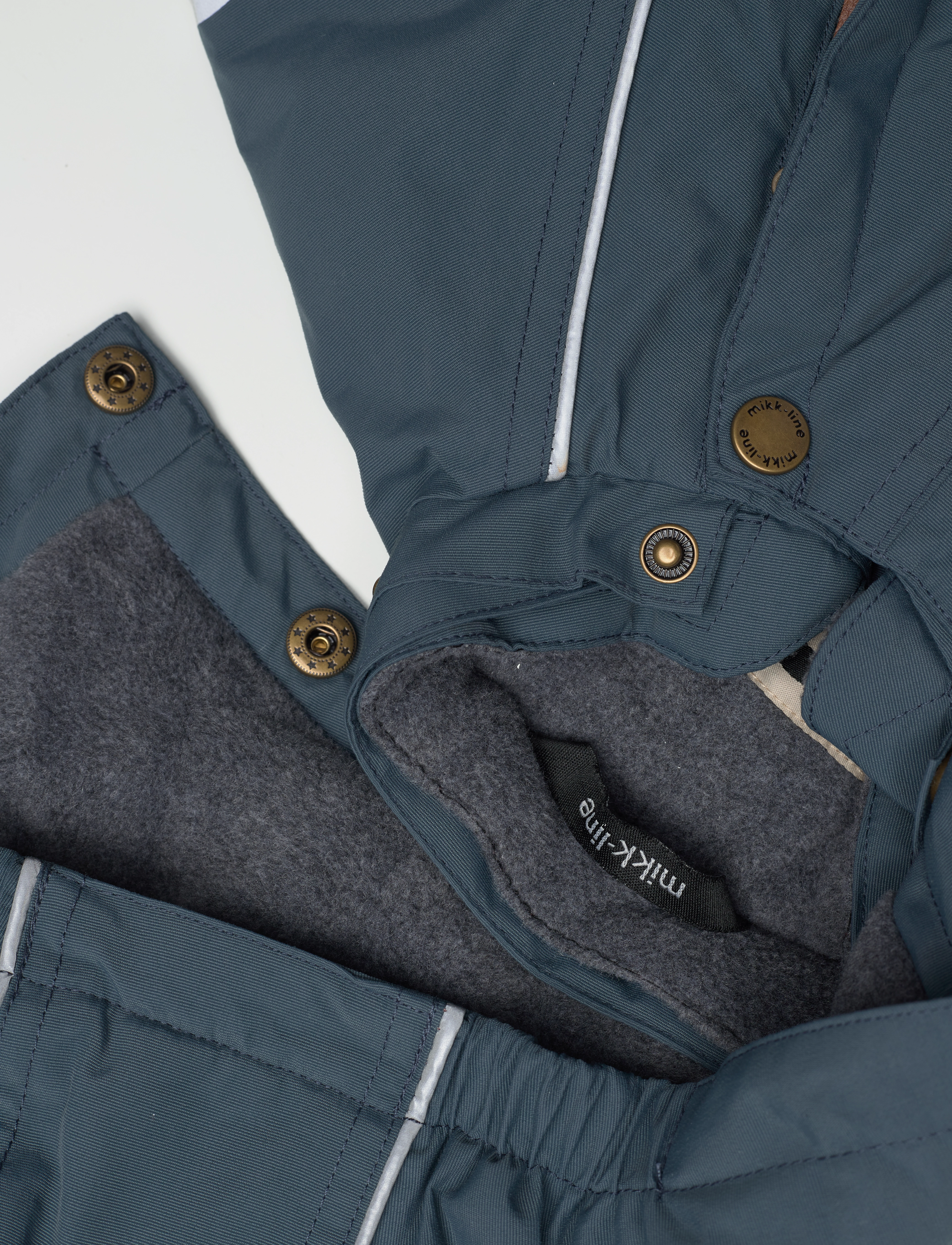 mikk-line - Nylon Baby Suit - Solid - snowsuit - orion blue - 5