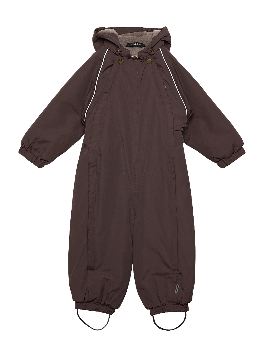 mikk-line - Nylon Baby Suit - Solid - snowsuit - raisin - 0