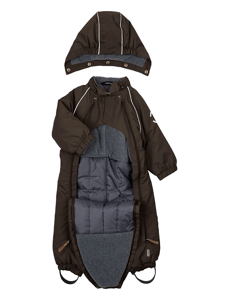 mikk-line - Nylon Baby Suit - Solid - schneeanzug - raisin - 2