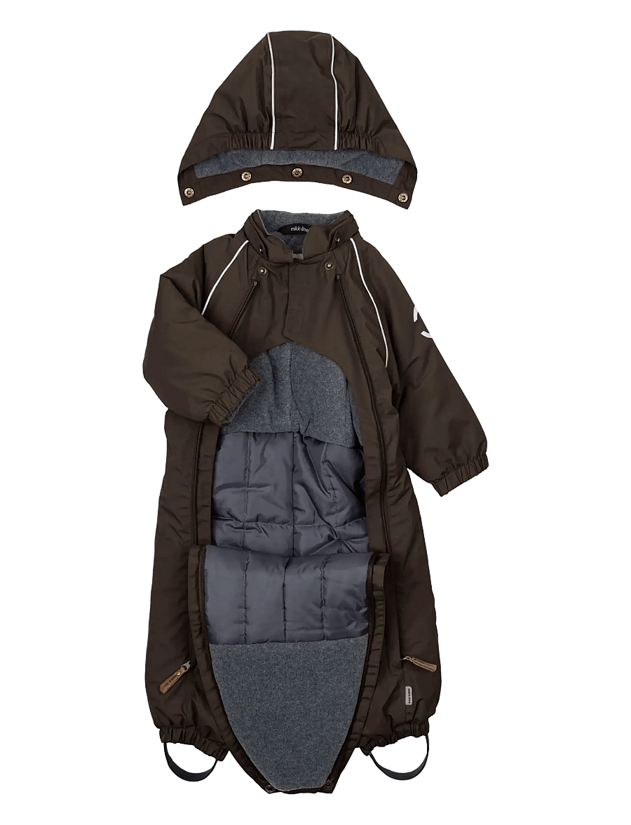 mikk-line - Nylon Baby Suit - Solid - snowsuit - raisin - 2