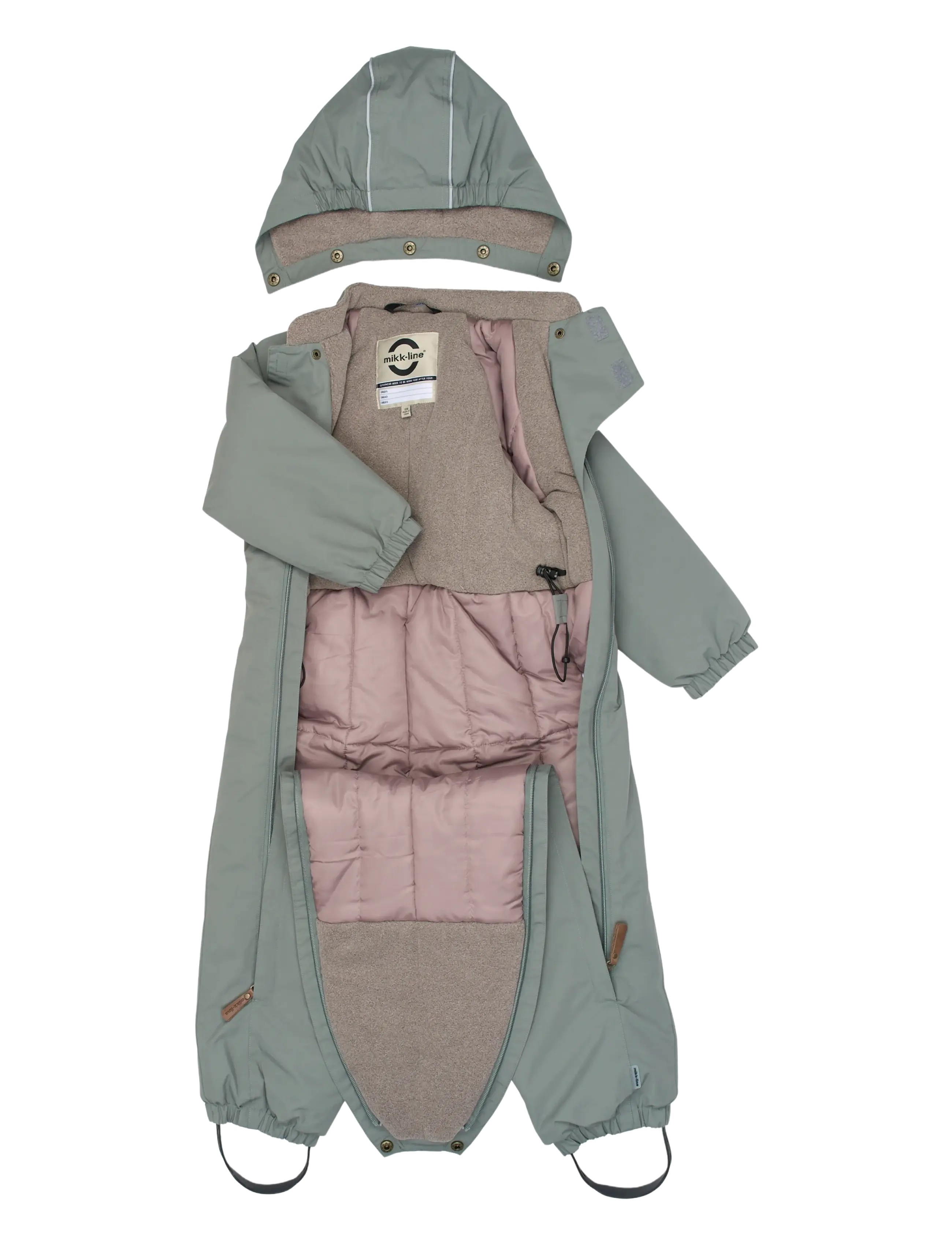 mikk-line - Nylon Baby Suit - Solid - talvekombed - sedona sage - 2