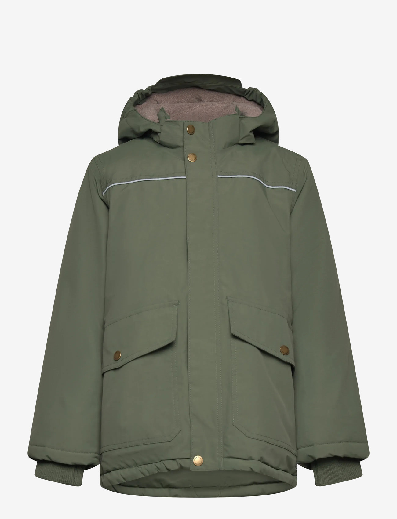 mikk-line - Nylon Boys Jacket - vinterjakker - thyme - 0