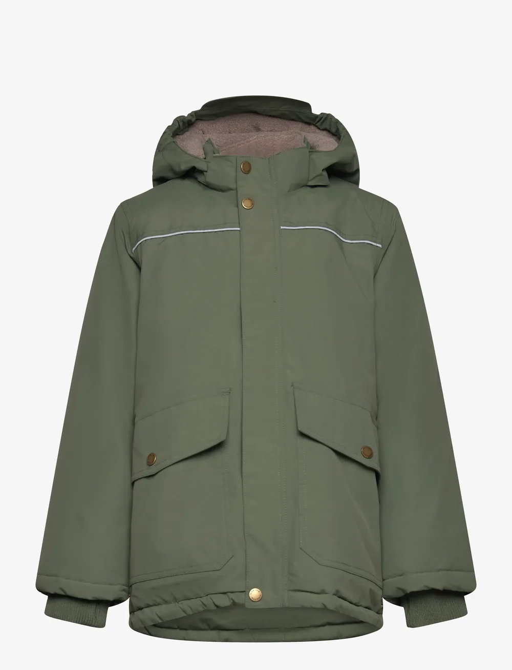mikk-line - Nylon Boys Jacket - dunjackor & fodrade jackor - thyme - 0