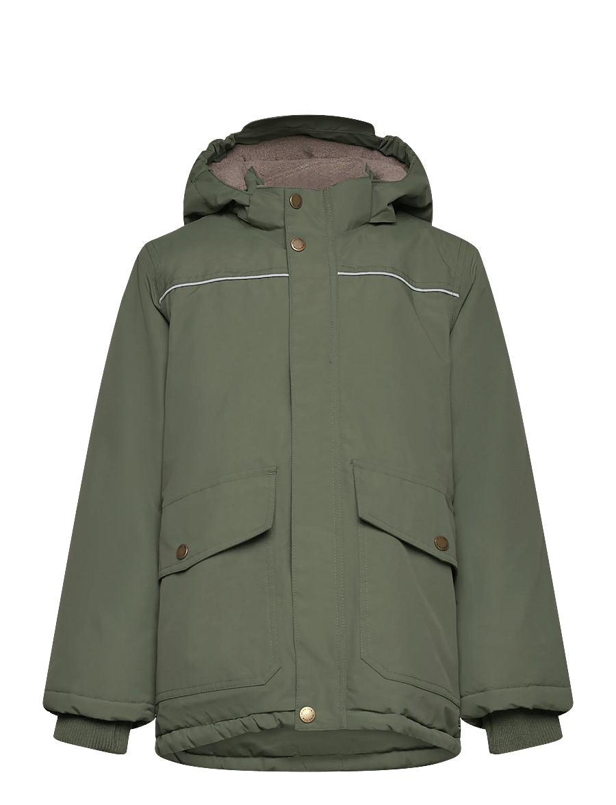 mikk-line - Nylon Boys Jacket - boblejakker & dunjakker - thyme - 0